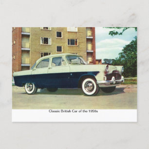 Classic British Car of the 1950s, Postcard