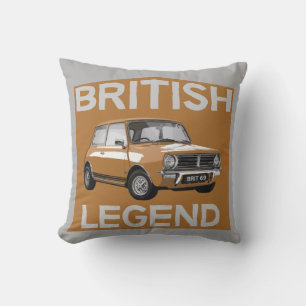 Classic British Cars Petrolhead Vintage Mug Cushion