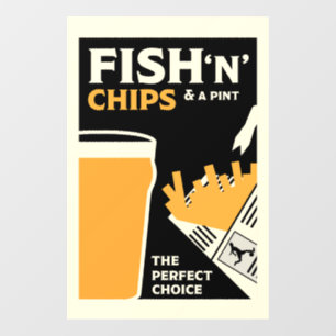 Classic British Cuisine Kitchen Window Cling