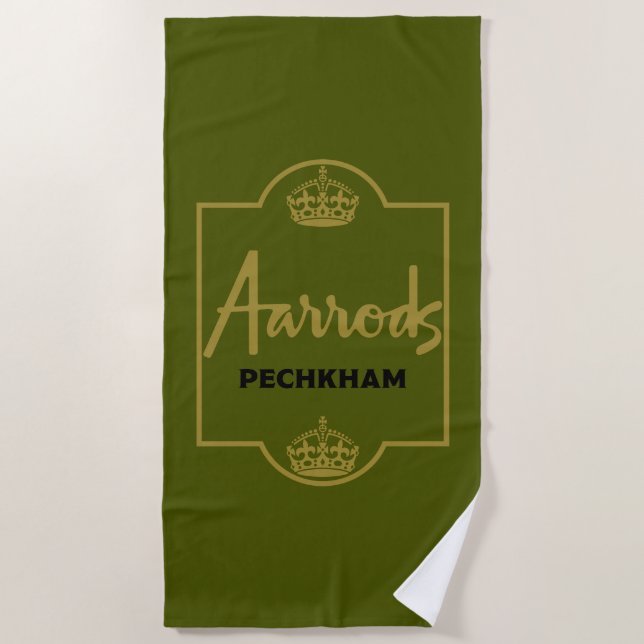 Classic British Novelty Gift Beach Towel (Front)