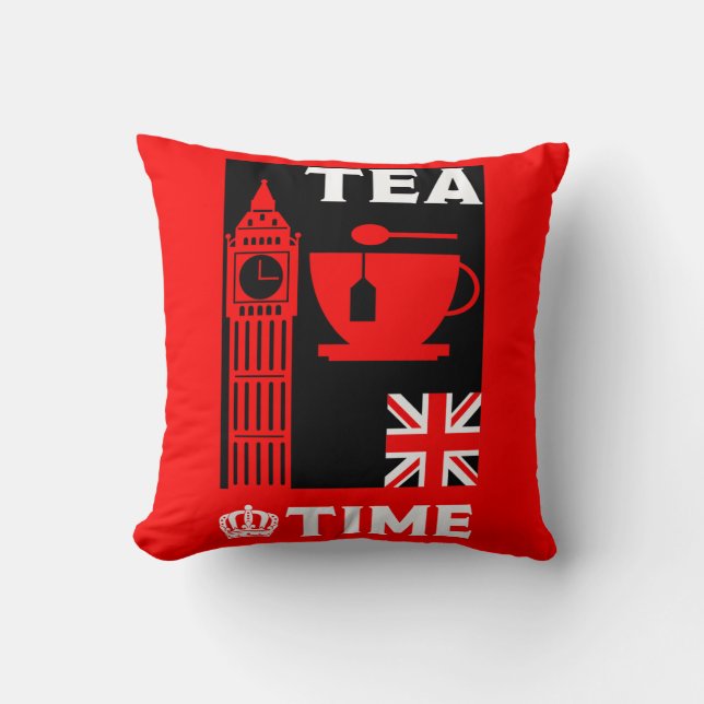 Classic British Tea Drinkers       Cushion (Front)