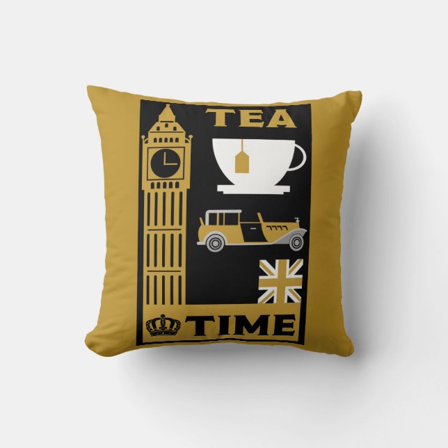 Classic British Tea Drinkers       Cushion (Front)