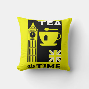 Classic British Tea Drinkers Cushion