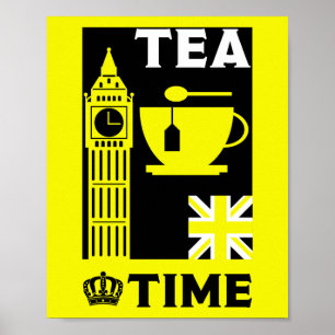 Classic British Tea Drinkers     Poster