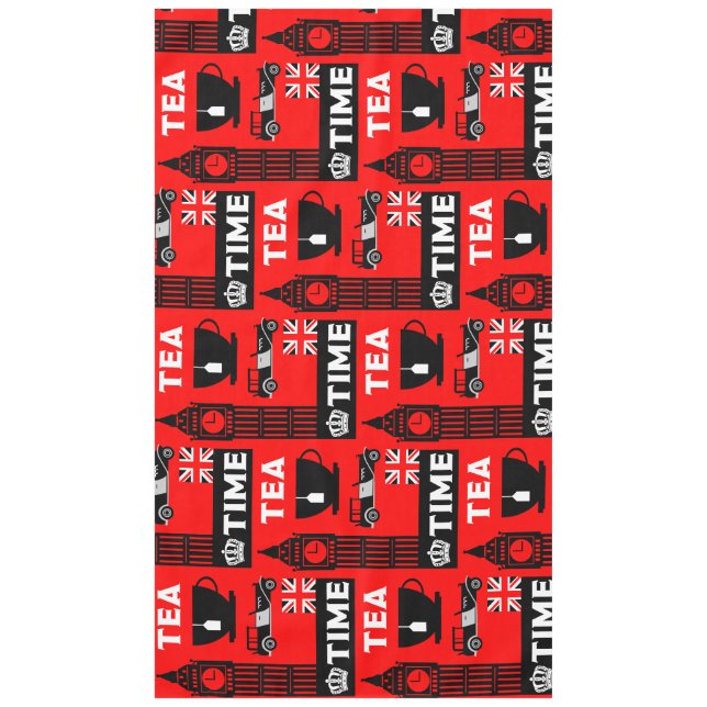 Classic British Tea Drinkers       Tablecloth (Front)