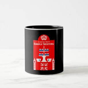 Classic British Tea Drinkers Two-Tone Coffee Mug