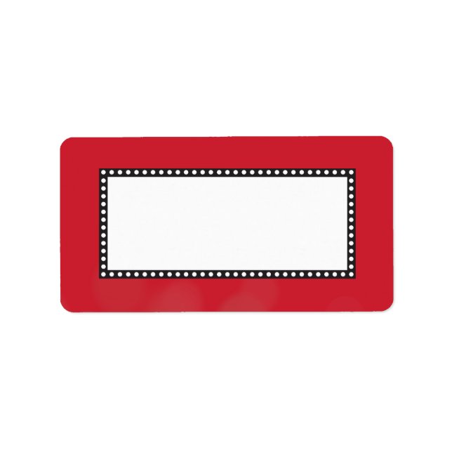 CLASSIC BROADWAY Bar Bat Mitzvah Invitation Label (Front)