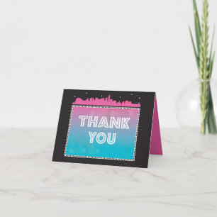 CLASSIC BROADWAY Bar Bat Mitzvah Invitation-pink Invitation