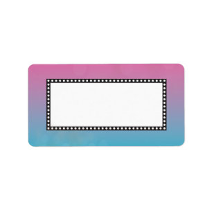 CLASSIC BROADWAY Bar Bat Mitzvah Label Pink