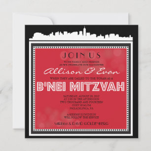 CLASSIC BROADWAY- B'NEI MITZVAH INVITATION