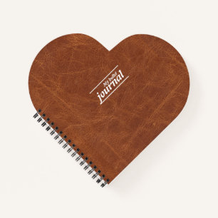 Classic Brown Leather Look Notebook Cover