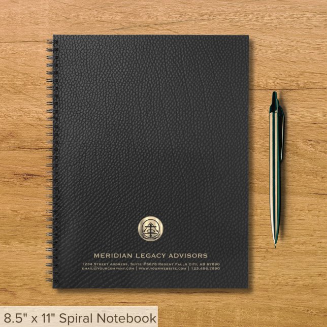 Classic Brushed Gold Logo Notebook (Creator Uploaded)