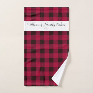 Classic Buffalo Check Family Cabin Hand Towel