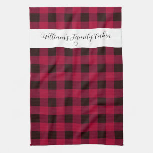 Classic Buffalo Check Family Cabin Tea Towel