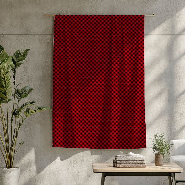 Classic Buffalo Plaid Blanket Red and Black Tones (Classic Buffalo Plaid Blanket Red and Black Tones)