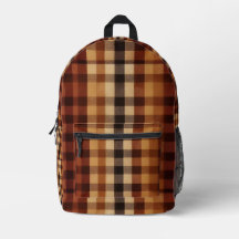 Classic Buffalo Plaid Rustic Brown & Terracotta