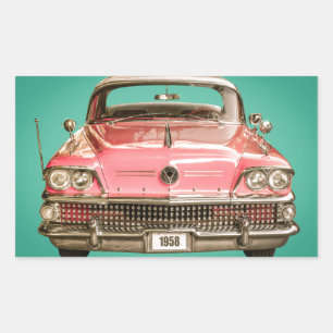 Classic Buick 1958 Century Car Rectangular Sticker