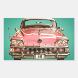 Classic Buick 1958 Century Car Rectangular Sticker