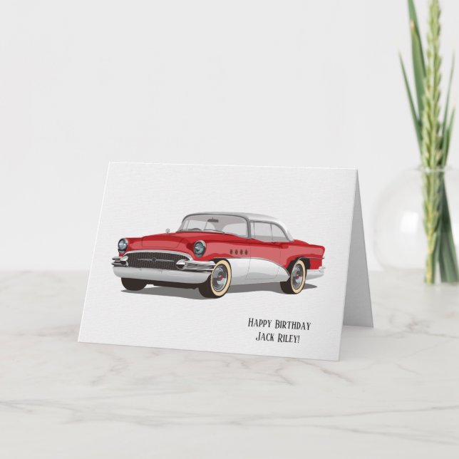 Classic Buick automobile for birthday Card (Front)