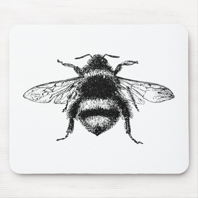 Classic Bumble Bee Mouse Mat (Front)