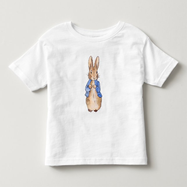 Classic bunny in blue jacket toddler T-Shirt (Front)