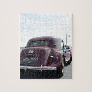 Classic Burgundy Citroen Jigsaw Puzzle
