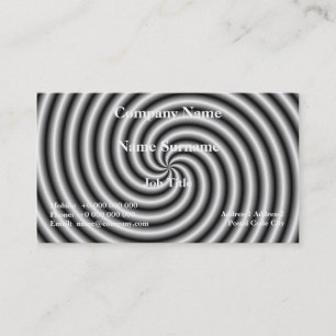Classic Business Card The Swirl in Black and White