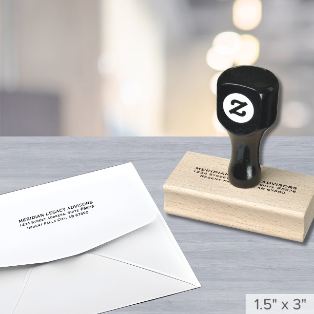 Classic Business Return Address Rubber Stamp (Creator Uploaded)