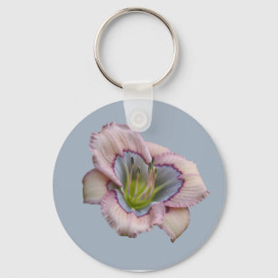 Classic Button Daylily Key Chain