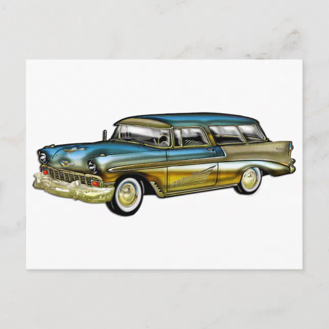 Classic Cadillac 2 Door Hard Top Postcard | Zazzle