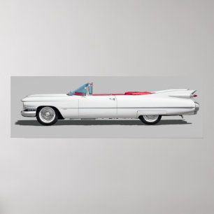 Classic Cadillac Car Poster