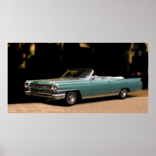 CLASSIC CADILLAC CONVERTIBLE POSTER