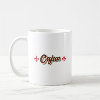 Classic Cajun Fleur-de-lis Retro Throwback Vintag Coffee Mug