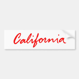 Classic California Script Logo Bumper Sticker