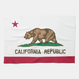Classic California State Flag Tea Towel