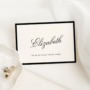 Classic Calligraphy Old Money Place Card