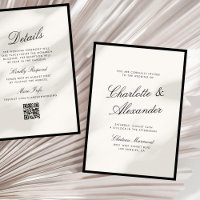 Classic Calligraphy Old Money Wedding