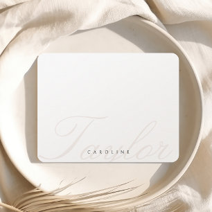 Classic Calligraphy Personalised Stationery Card