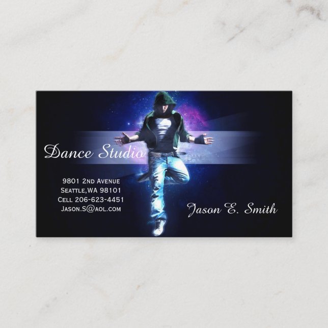 Classic Calling Card-Dance Studio Sample (Front)