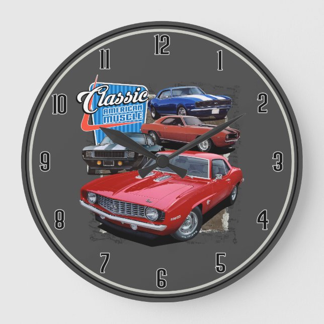Classic Camaros Large Clock (Front)
