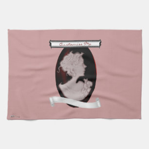 Classic Cameo (Rose) Tea Towel