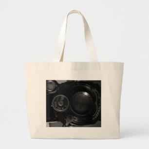 Classic Camera Print Large Tote Bag