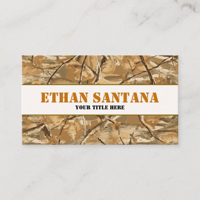 Classic Camo Business Card (Front)