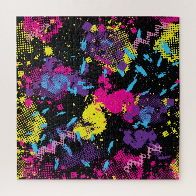 Classic Camouflage: Seamless Vintage Pattern Jigsaw Puzzle (Vertical)