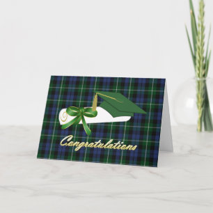 Classic Campbell Plaid Graduation Card