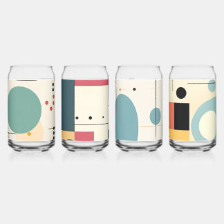 Classic Can‑Replica Glass Tumbler Vintage Set