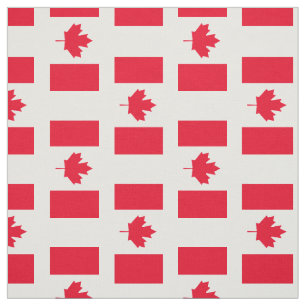 Classic Canada Flag Fabric