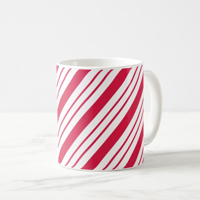 Classic Candy Cane Coffee Mug (Front Right)