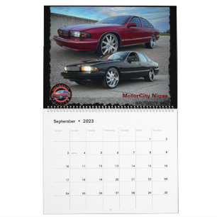 Classic Caprice & Impala Box Bubble & Donk Car Cal Calendar