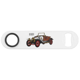 Classic car 1920 cartoon illustration